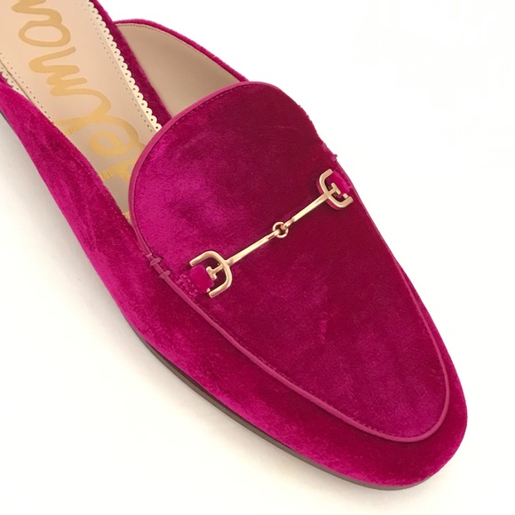 SAM EDELMAN Linnie Velvet Mule Slip On Flat Pink Women’s Size 9 - Picture 2 of 16